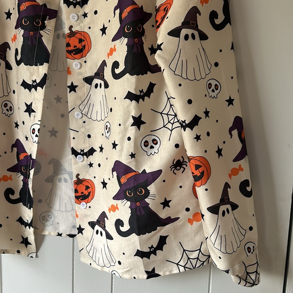 Halloween button down - Picture 2 of 7